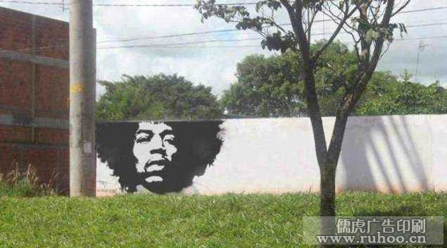 喷绘和植物创意