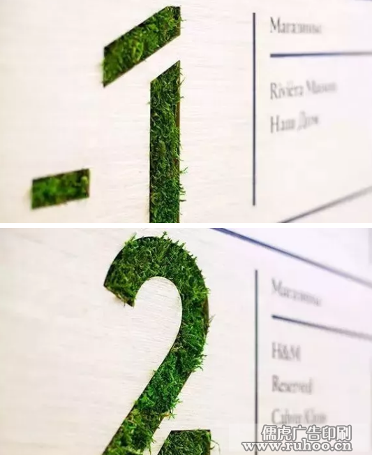 不锈钢底座配绿植标识