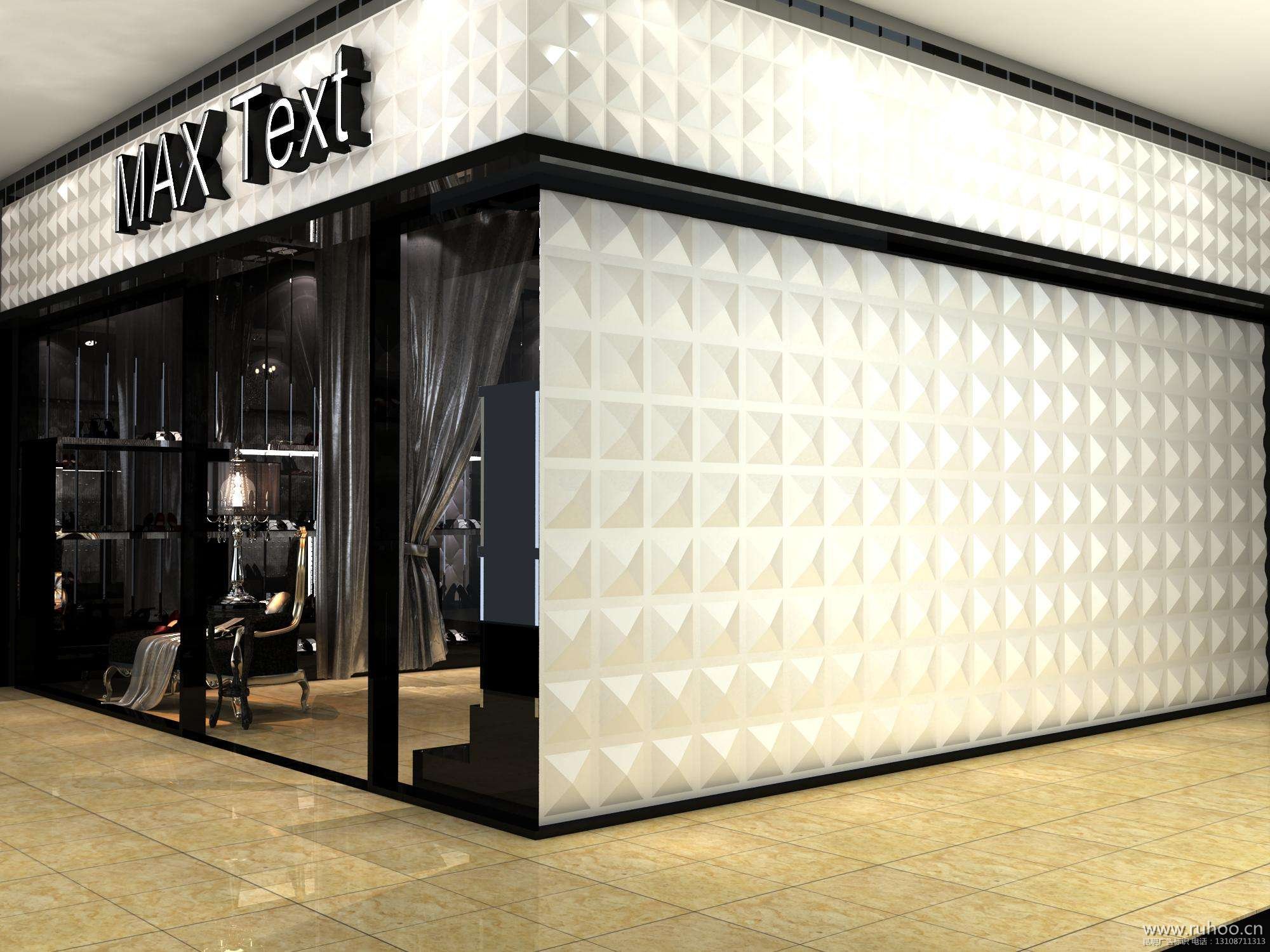 三维扣板门头制作