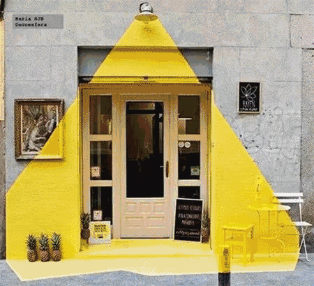 国外创意门头广告牌