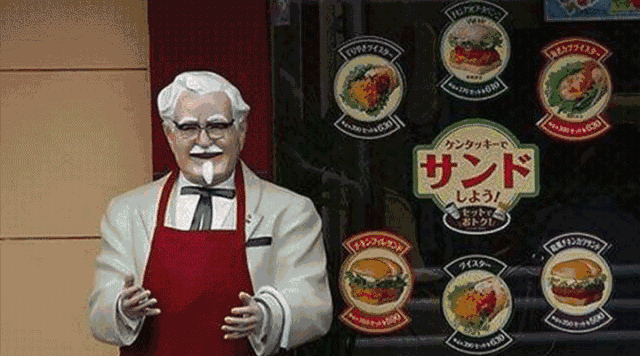 肯德基麦当劳门头广告牌