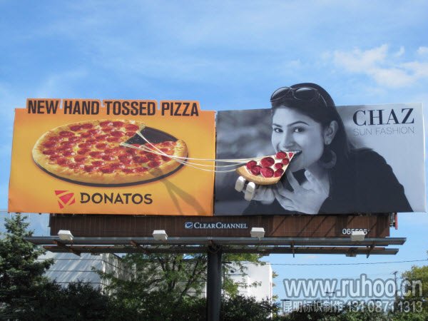创意披萨广告牌