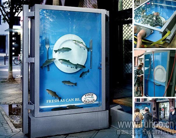 海鲜餐厅创意户外广告牌