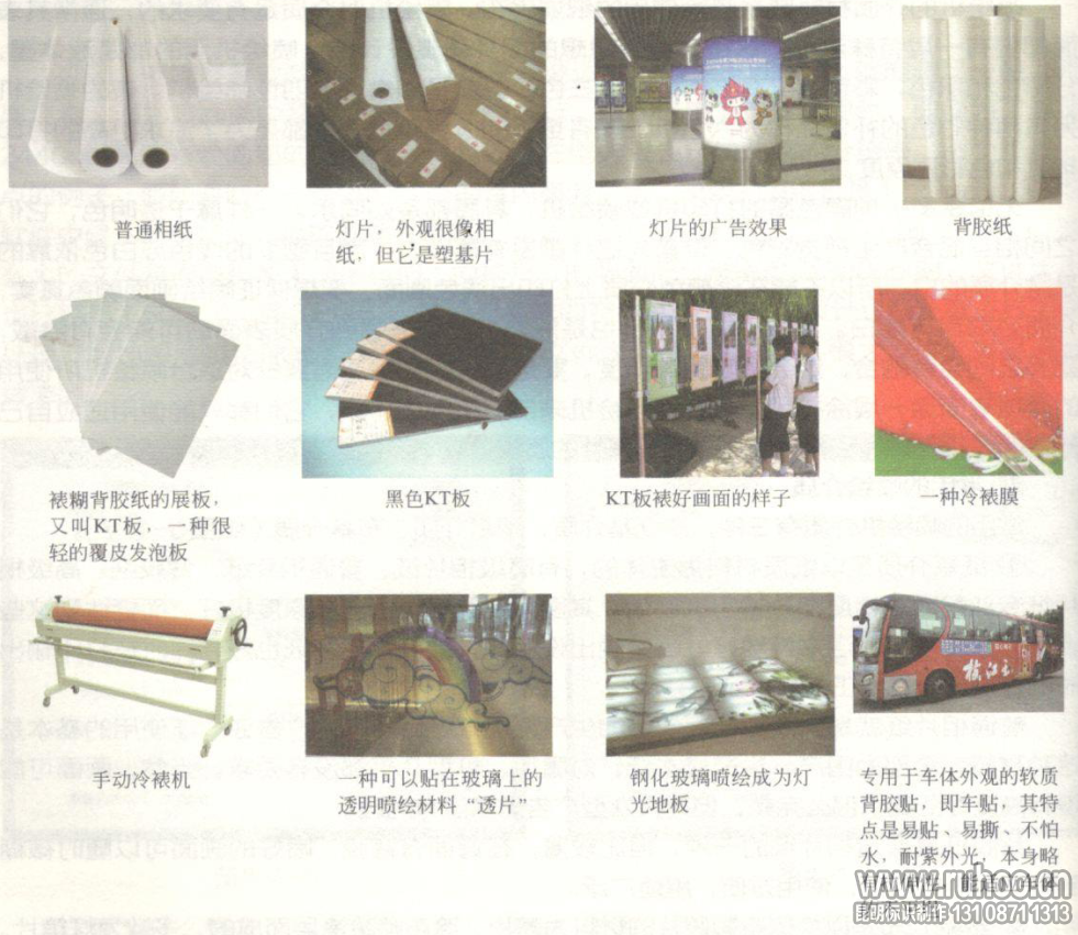 喷绘介质材料大全