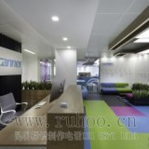 【公司形象墙制作】亚克力烤漆字logo墙设计效果